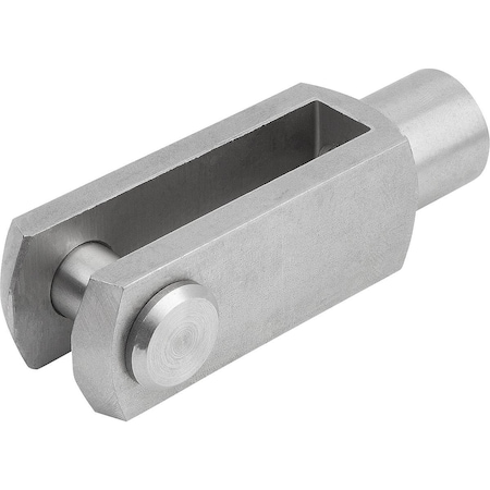 Clevis Joint DIN71752 Thread M10X1,25 Right-Hand Thread, G=20, D1=10, B=10, Stainless 1.4305 Bright